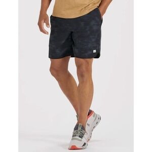 Vuori Banks Shorts Camo Mens Sml Black Static 7" Athletic Performance Pockets